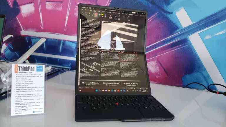 Lenovo ThinkPad X1 Fold est une tablette avec la puissance d’un Ultrabook