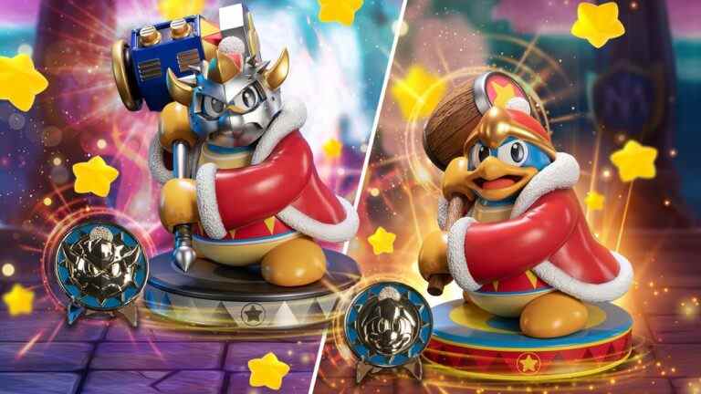 Les 4 premières figurines élargissent la gamme Kirby avec deux statues du roi Dedede, les précommandes sont ouvertes
