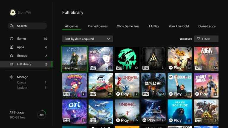 Les consoles Xbox font l’objet d’une refonte complète de la bibliothèque aujourd’hui