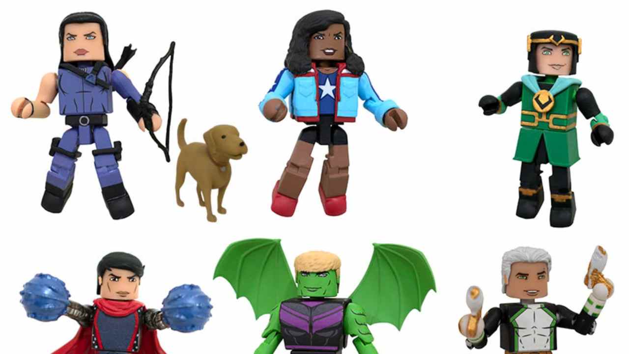 Les jeunes vengeurs de Marvel recréés sous forme d'adorables figurines Minimates
