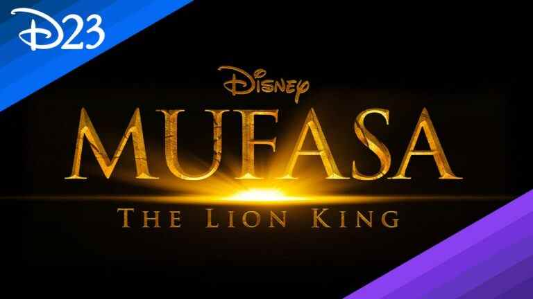 Mufasa : Le Roi Lion annoncé à J23
