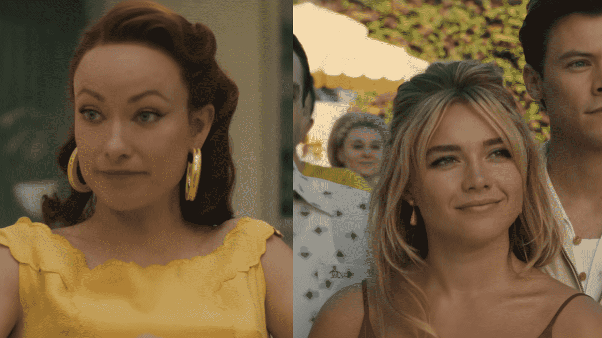 Olivia Wilde and Florence Pugh side by side from Don