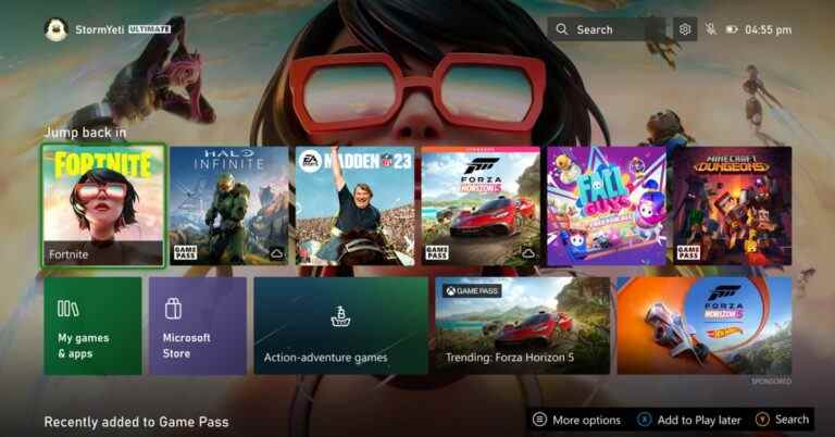 Nouvelle interface utilisateur Xbox Home : Microsoft commence à tester les modifications du tableau de bord Xbox 2023