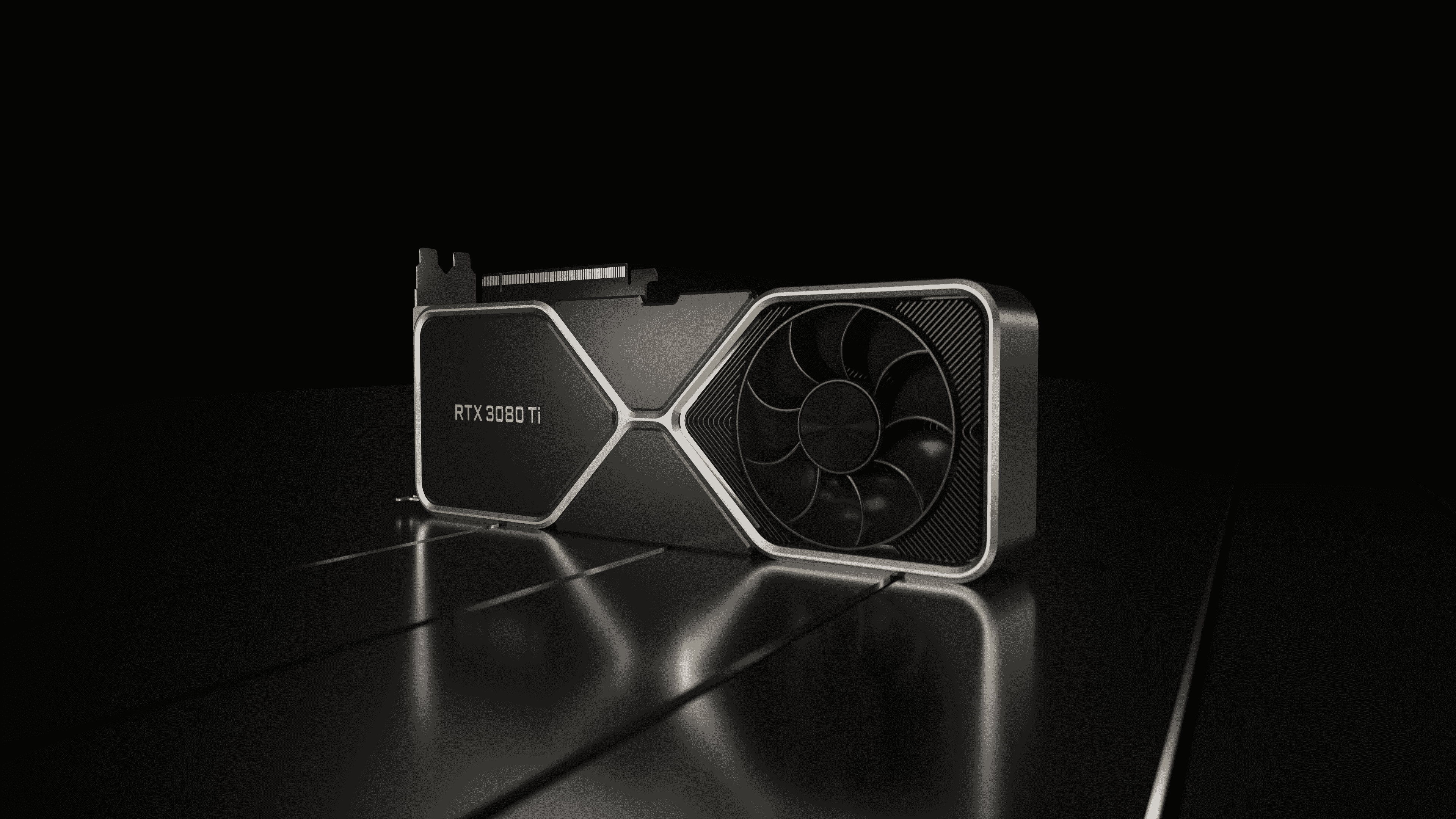 Nvidia RTX 3080 Ti sur une surface noire