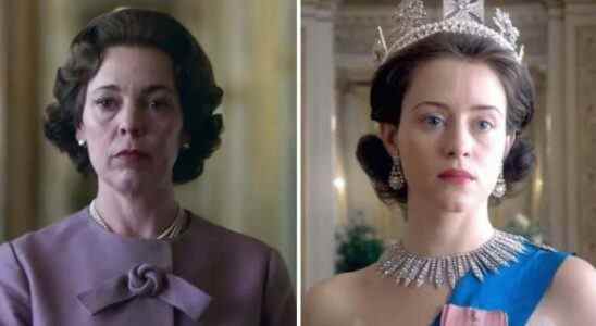 Olivia Colman and Claire Foy in "The Crown"