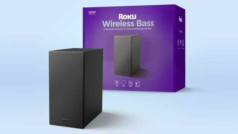 Renforcez les basses de votre téléviseur avec le nouveau caisson de basses sans fil à 129 $ de Roku