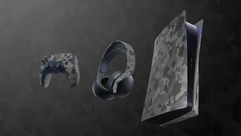 Sony dévoile Grey Camouflage Collection pour PS5, à venir cet automne