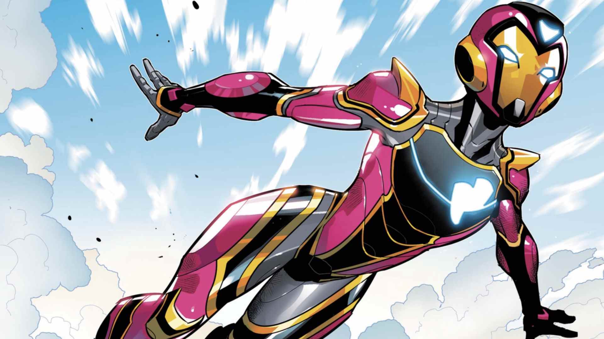 Ironheart # 1 art par Kevin Libranda, Luciano Vecchio, Geoffo et Matt Milla