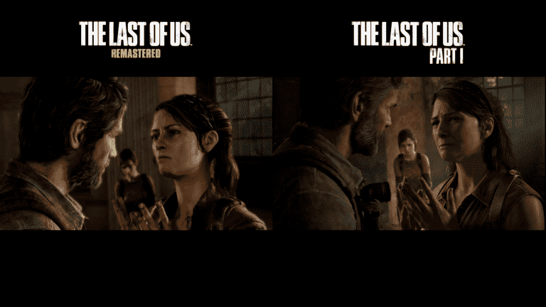 The Last of Us Part I Remake Comparaison