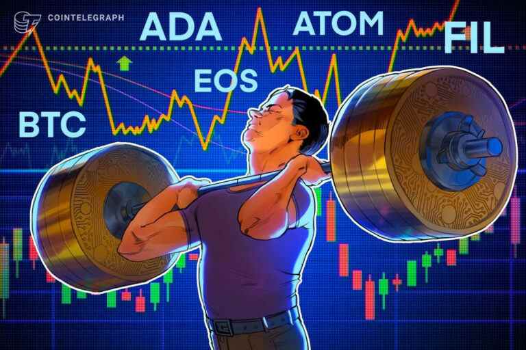 Une rupture de gamme de Bitcoin pourrait déclencher des achats dans ADA, ATOM, FIL et EOS cette semaine