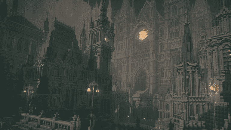 Yharnam de Bloodborne recréé dans une magnifique méga construction Minecraft
