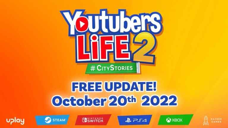 Youtubers Life 2 annonce une mise à jour majeure de City Stories
