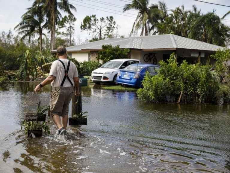 Les eaux usées brutes tourbillonnent dans les eaux de crue de la Floride dans le sillage de l’ouragan Ian