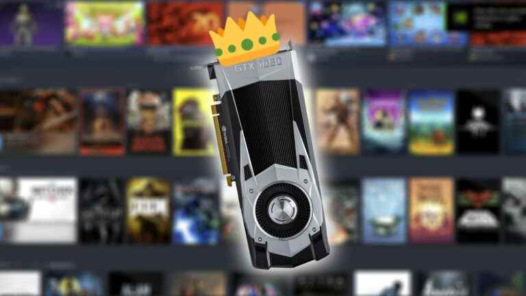 Nvidia GTX 1060 est toujours le meilleur GPU de Steam devant RTX 4000
