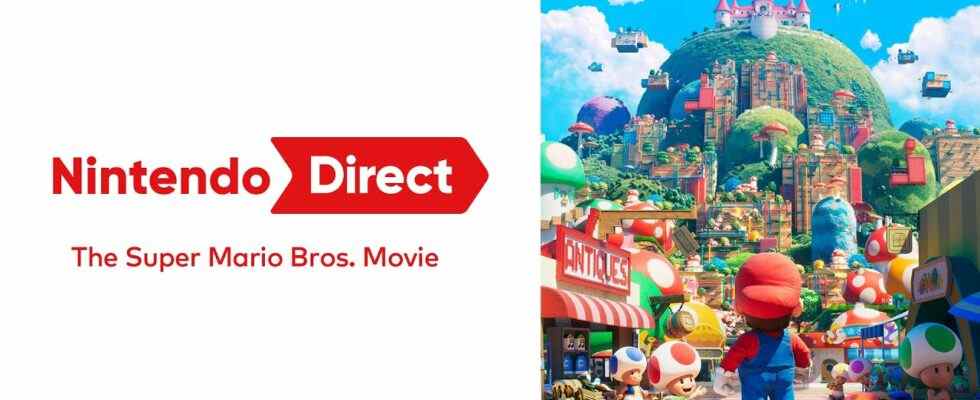 Nintendo Direct : Présentation du film Super Mario Bros. prévu pour le 6 octobre