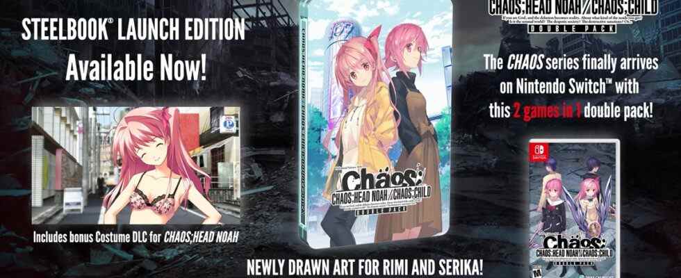 Bande-annonce de lancement Chaos;Head Noah / Chaos;Child Double Pack