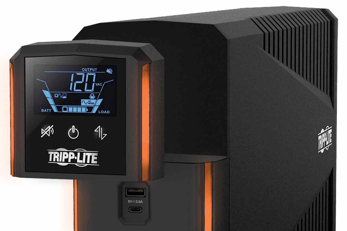 Écran LCD amovible sur le système Pure Sine Wave Gamer UPS