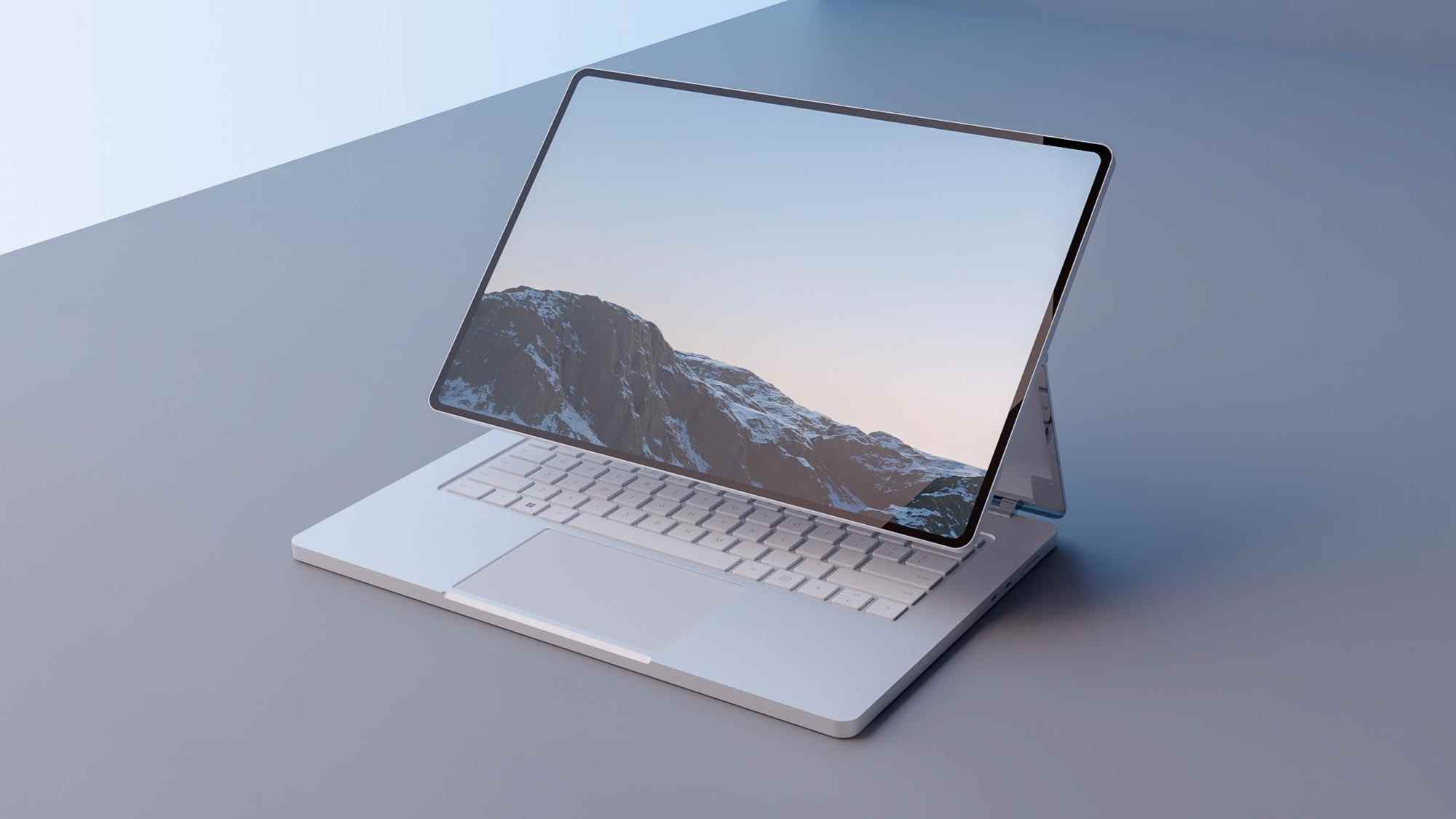 Rendu breveté du Surface Book 4