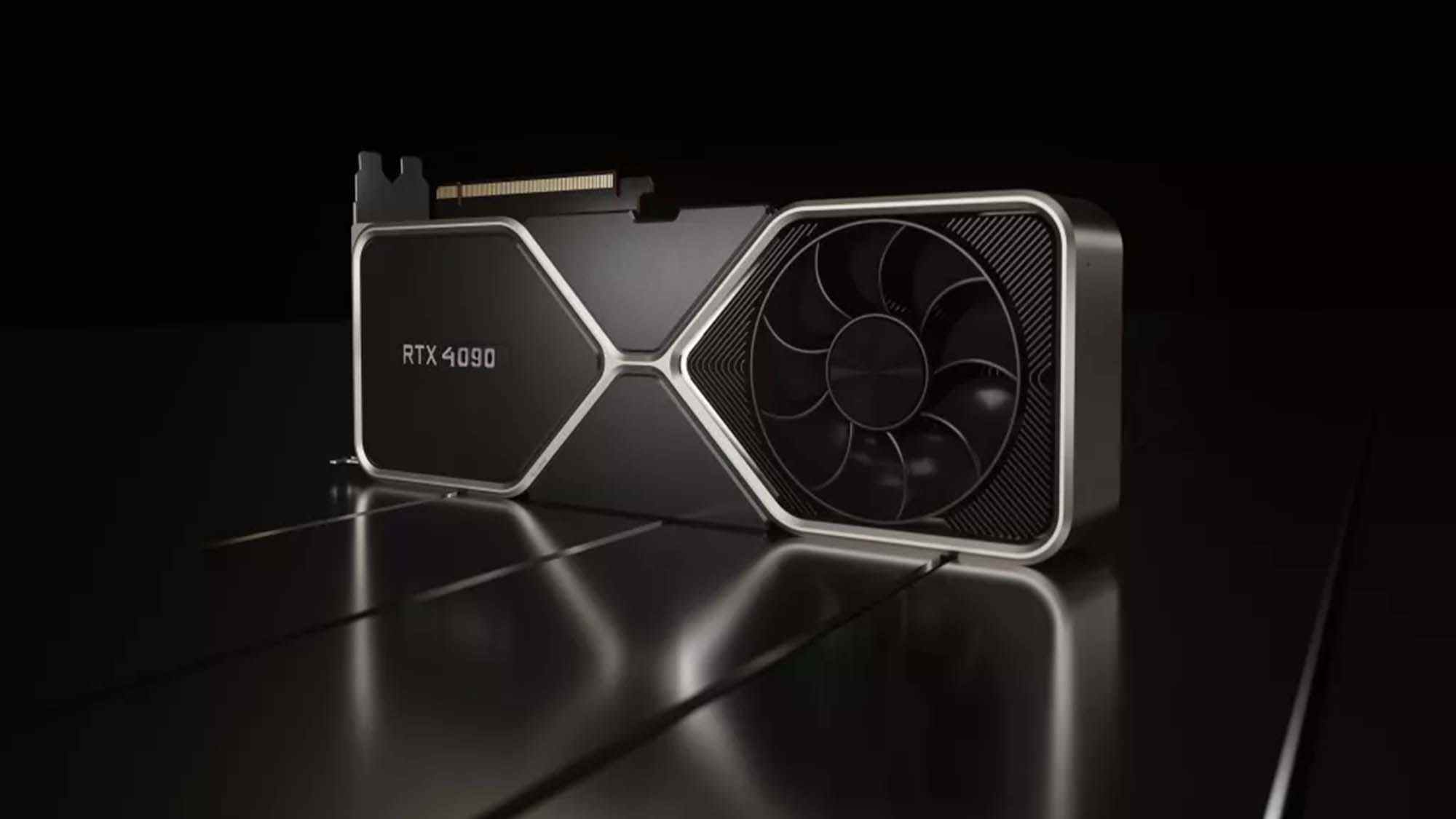 Un RTX 4090 imaginaire sur fond noir