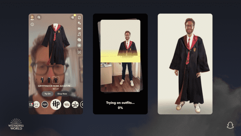 Snapchat vous permet désormais d’essayer et d’acheter virtuellement des costumes d’Halloween directement dans son application