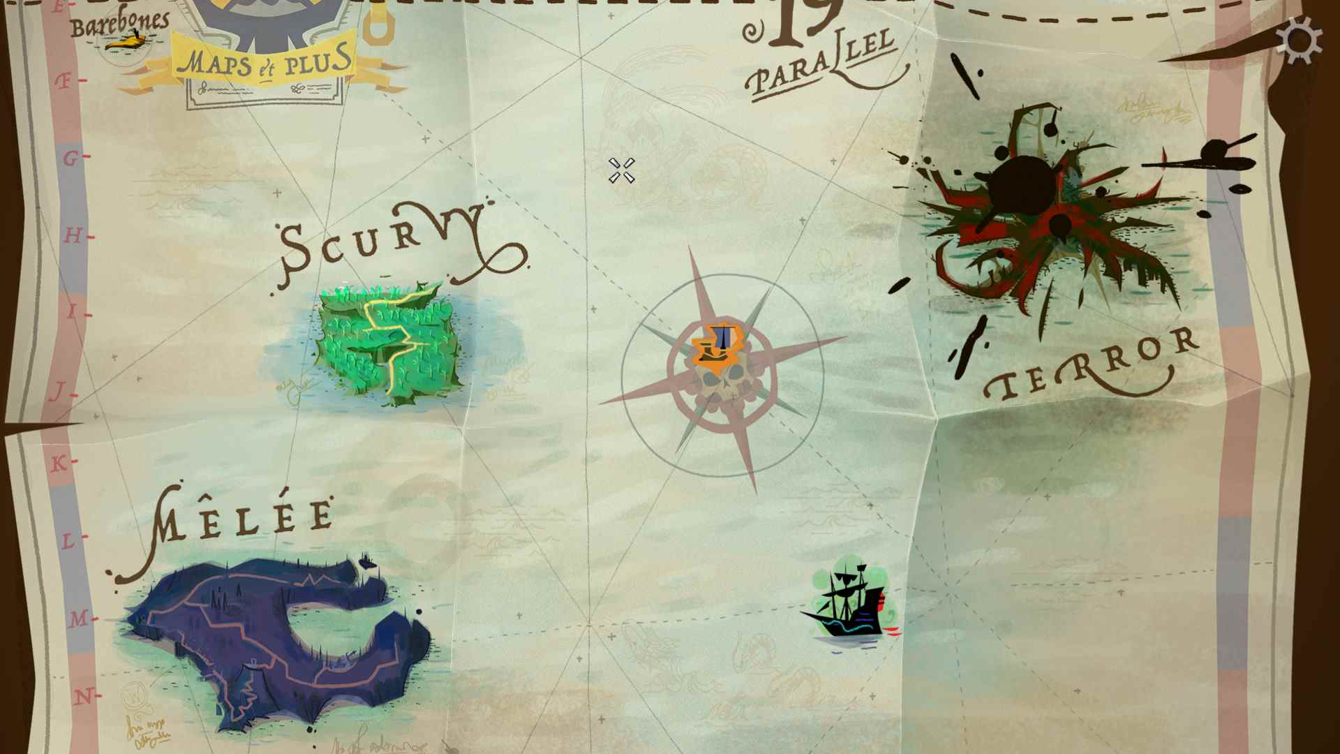 Retour à la carte de capture d'écran de Monkey Island