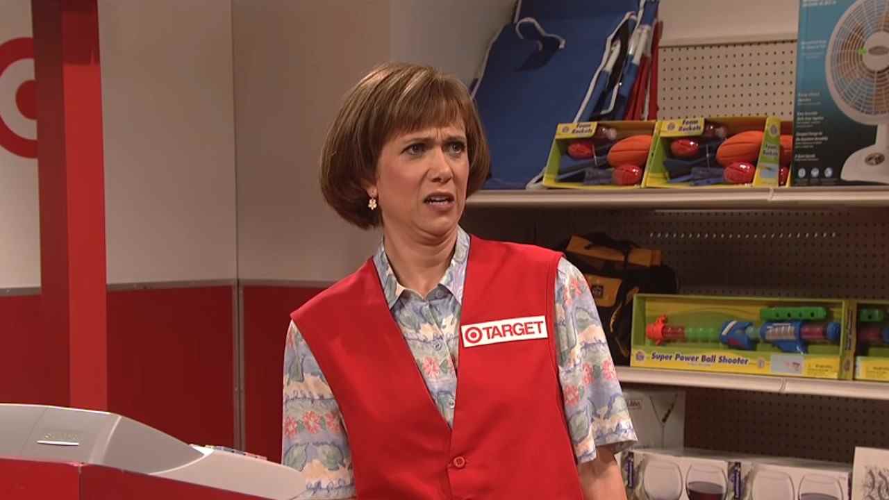 Target Lady sur SNL, interprétée par Kristen Wiig