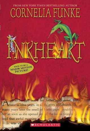 Un graphique de la couverture de Inkheart par Cornelia Funke