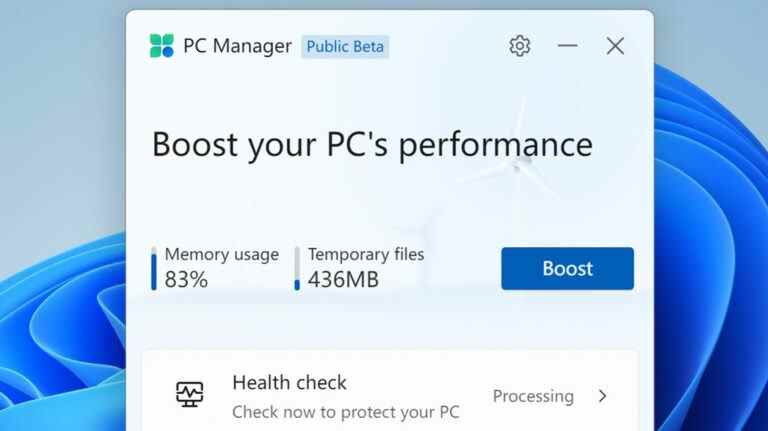 La nouvelle application « PC Manager » de Microsoft ressemble beaucoup à CCleaner