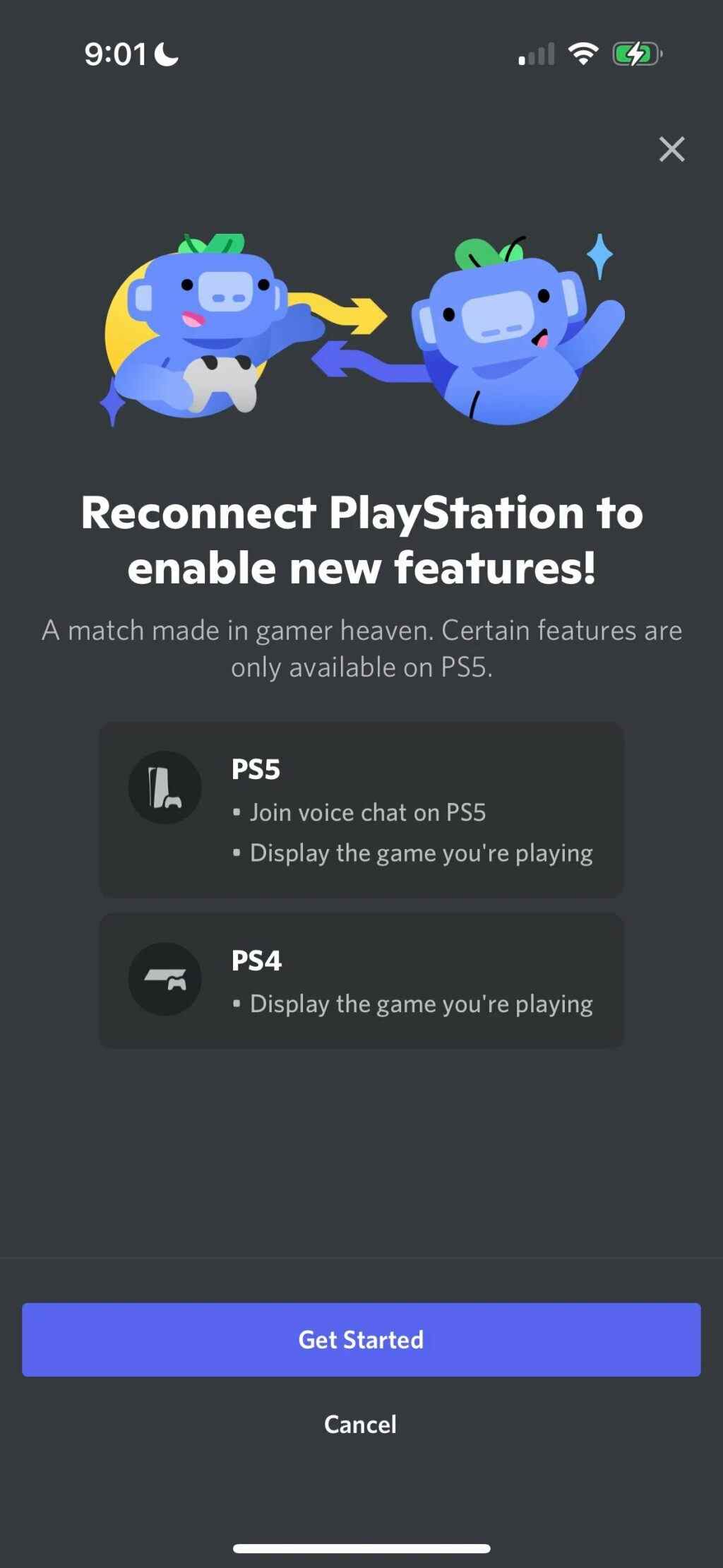 Étapes pour ajouter l'intégration vocale Discord pour PS5