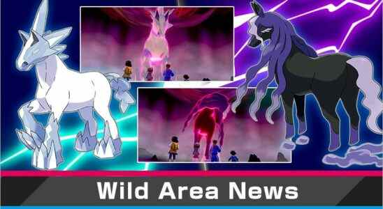 Pokemon Sword and Shield héberge Max Raid Battle avec Glastrier et Spectrier