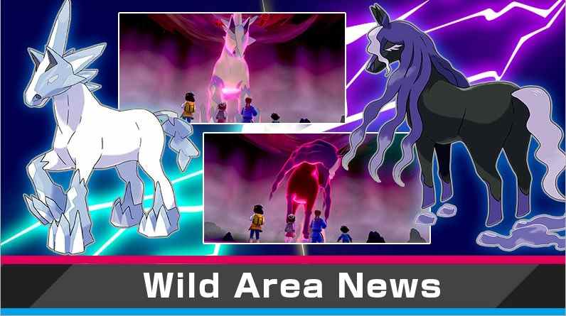 Pokemon Sword and Shield héberge Max Raid Battle avec Glastrier et Spectrier
