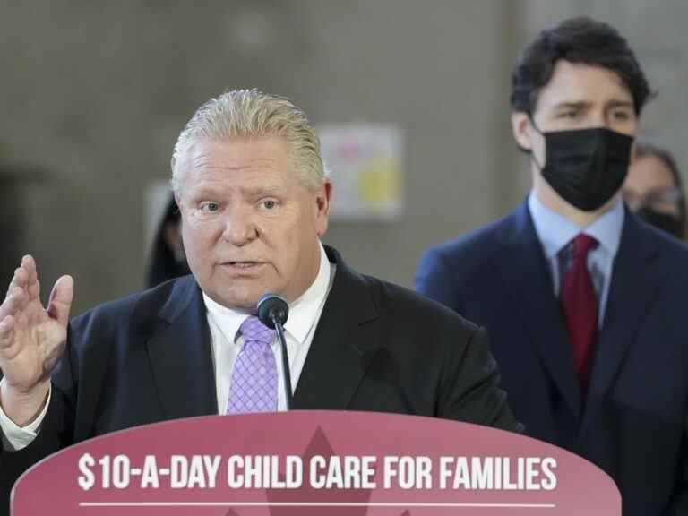 L’Ontario modifie les règles de financement du programme de garde d’enfants à 10 $ par jour dans le but d’inciter davantage de garderies à participer