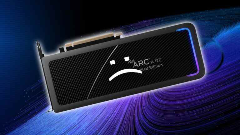 Le problème du GPU Intel Arc A770 provoque une inadéquation de la vitesse de la mémoire
