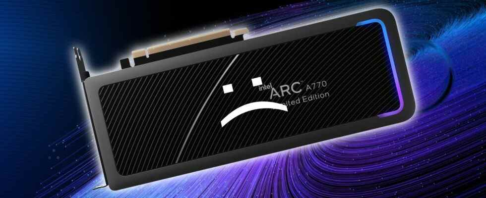 Le problème du GPU Intel Arc A770 provoque une inadéquation de la vitesse de la mémoire