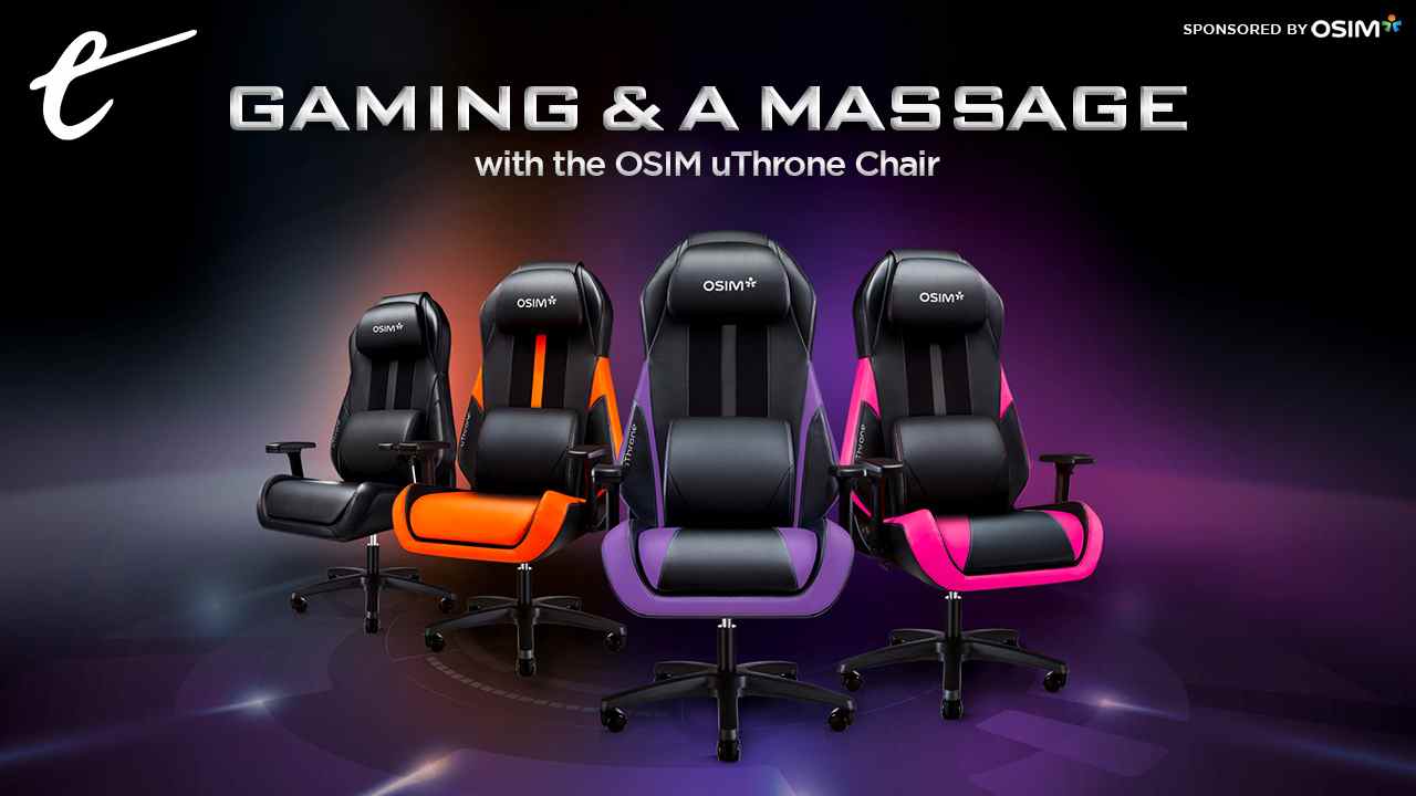 La chaise de jeu OSIM uThrone vous offre un massage pendant que vous jouez
