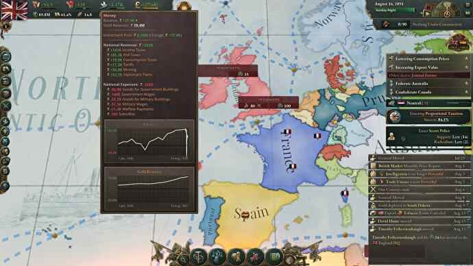 Avis sur Victoria 3 - une carte plus large du nord-ouest de l'Europe