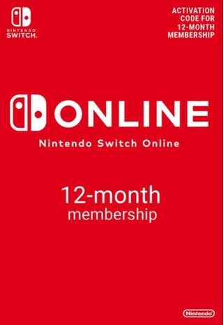 Abonnement Nintendo Switch Online de 12 mois (365 jours)