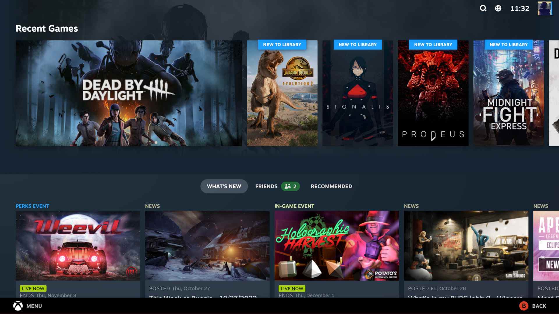 L'interface utilisateur de Steam Deck remplace le mode Steam Big Picture sur les PC Windows
