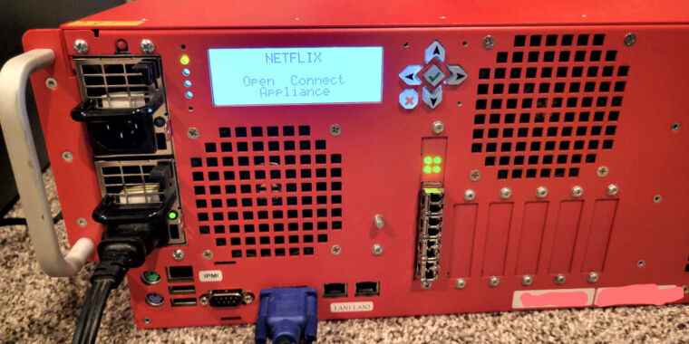 Redditor acquiert un serveur de cache Netflix déclassé avec 262 To de stockage