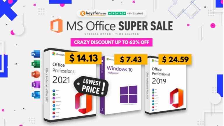 Achetez des licences Office et Windows authentiques et bon marché à partir de 6,49 $ chez Keysfan