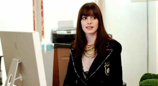 Anne Hathaway in The Devil Wears Prada.