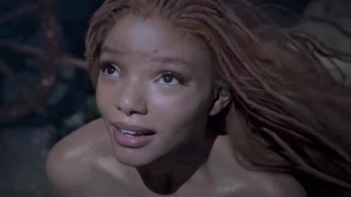 Halle Bailey as Ariel in The Little Mermaid.