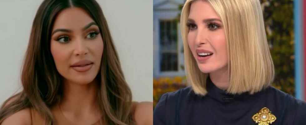 Kim Kardashian and Ivanka Trump