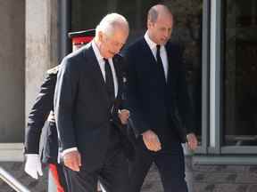 Le roi Charles et le prince William - Lambeth 17 septembre 2022 - Justin Ng/UPPA/Avalon