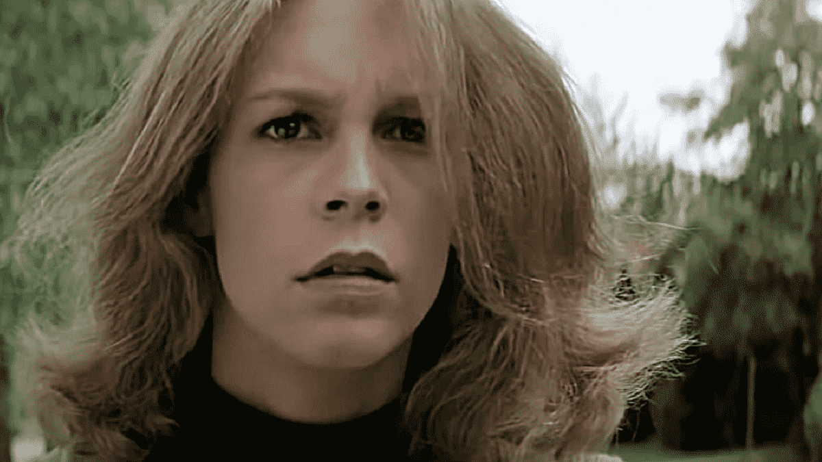 Jamie Lee Curtis in Halloween.