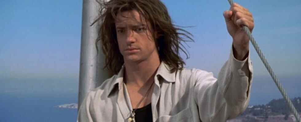 Brendan Fraser on the San Francisco Bay Bridge in George of the Jungle