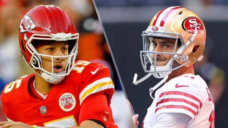 Chiefs vs 49ers en direct: comment regarder la semaine 7 de la NFL en ligne, heure de début et chaîne