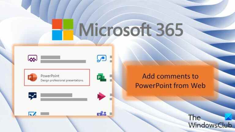 Comment ajouter des commentaires dans un PowerPoint depuis le Web ?