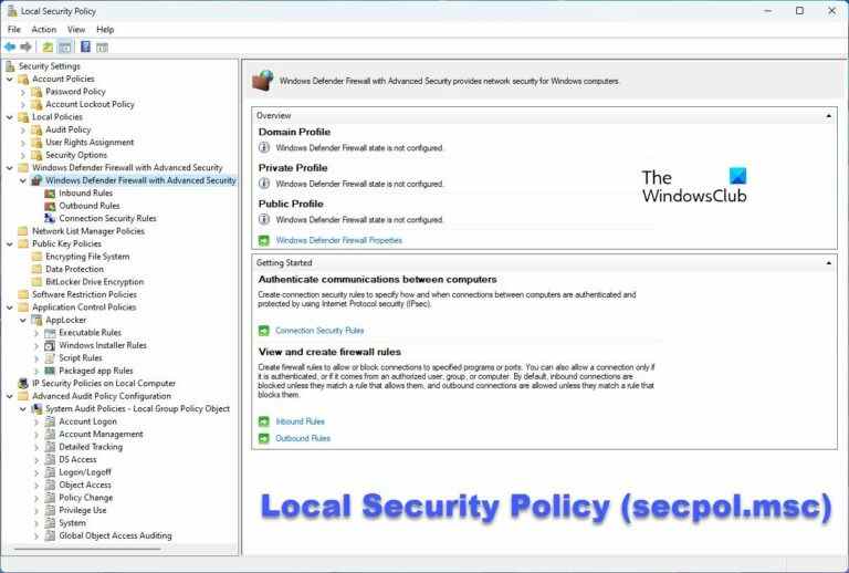 Comment ouvrir la politique de sécurité locale sur Windows 11/10