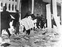 Manifestants à l'Université Sir George Williams en 1969 : de nombreux participants étaient des étudiants des Caraïbes avec peu d'antécédents de provocation.